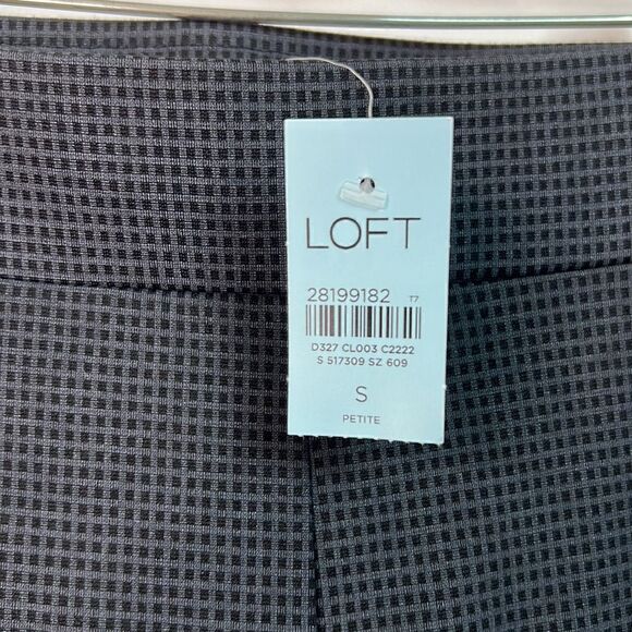 Loft Black and gray pull on leggings Size small petite NWT - Picture 7 of 12